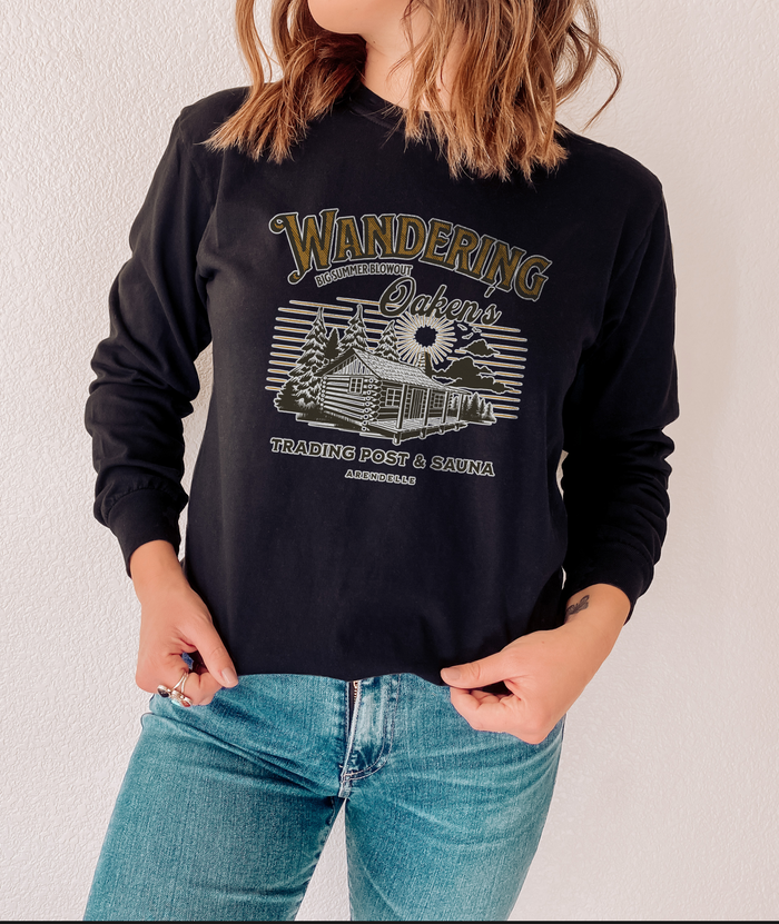 Wandering Oaken’s Trading Post Comfort Colors Unisex Garment-dyed Long Sleeve T-Shirt