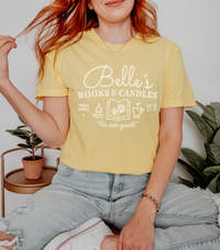 Belle’s Books & Candles Co Comfort Colors Unisex Garment-Dyed T-shirt