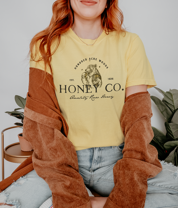 Hundred Acre Woods Honey Co. Comfort Colors Unisex Garment-Dyed T-shirt