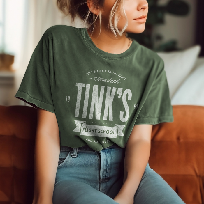 Tink's Flight School Comfort Colors Unisex Garment-Dyed T-shirt