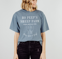 Bo Peep's Sheep Farm Comfort Colors Unisex Garment-Dyed T-shirt