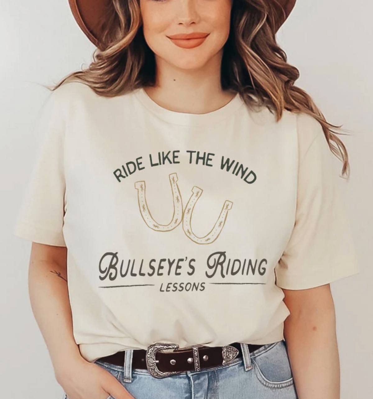 Bullseye's Riding Lessons Bella Canvas Unisex Jersey Short Sleeve Tee