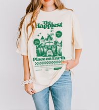 The Happiest Place on Earth Comfort Colors Unisex Garment-Dyed T-shirt