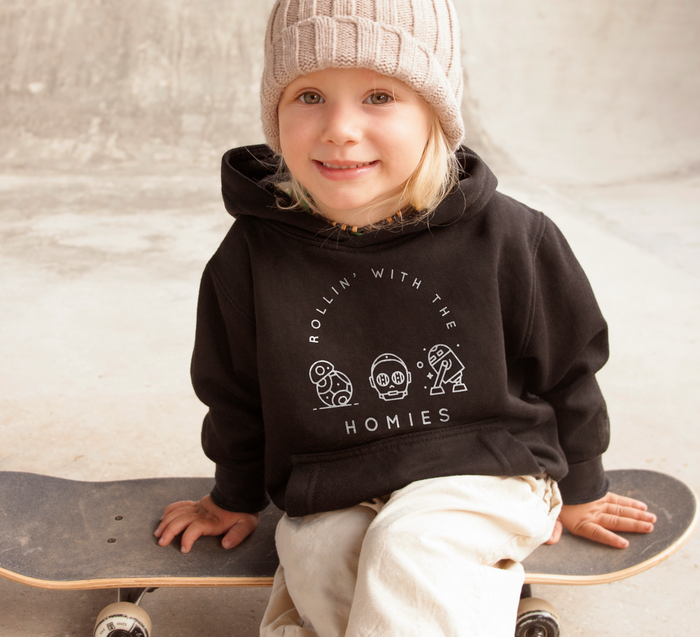 Rollin’ With The Homies Gildan Youth Heavy Blend Hooded Sweatshirt