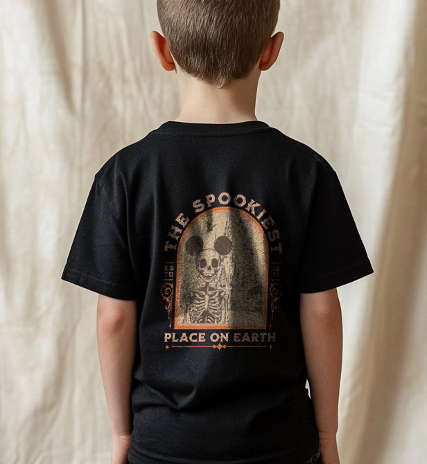 The Spookiest Place OnEarth Comfort Colors Youth Midweight Tee