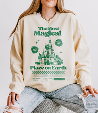 The Most Magical Place on Earth Unisex Lightweight Comfort Colors Crewneck Sweatshirt