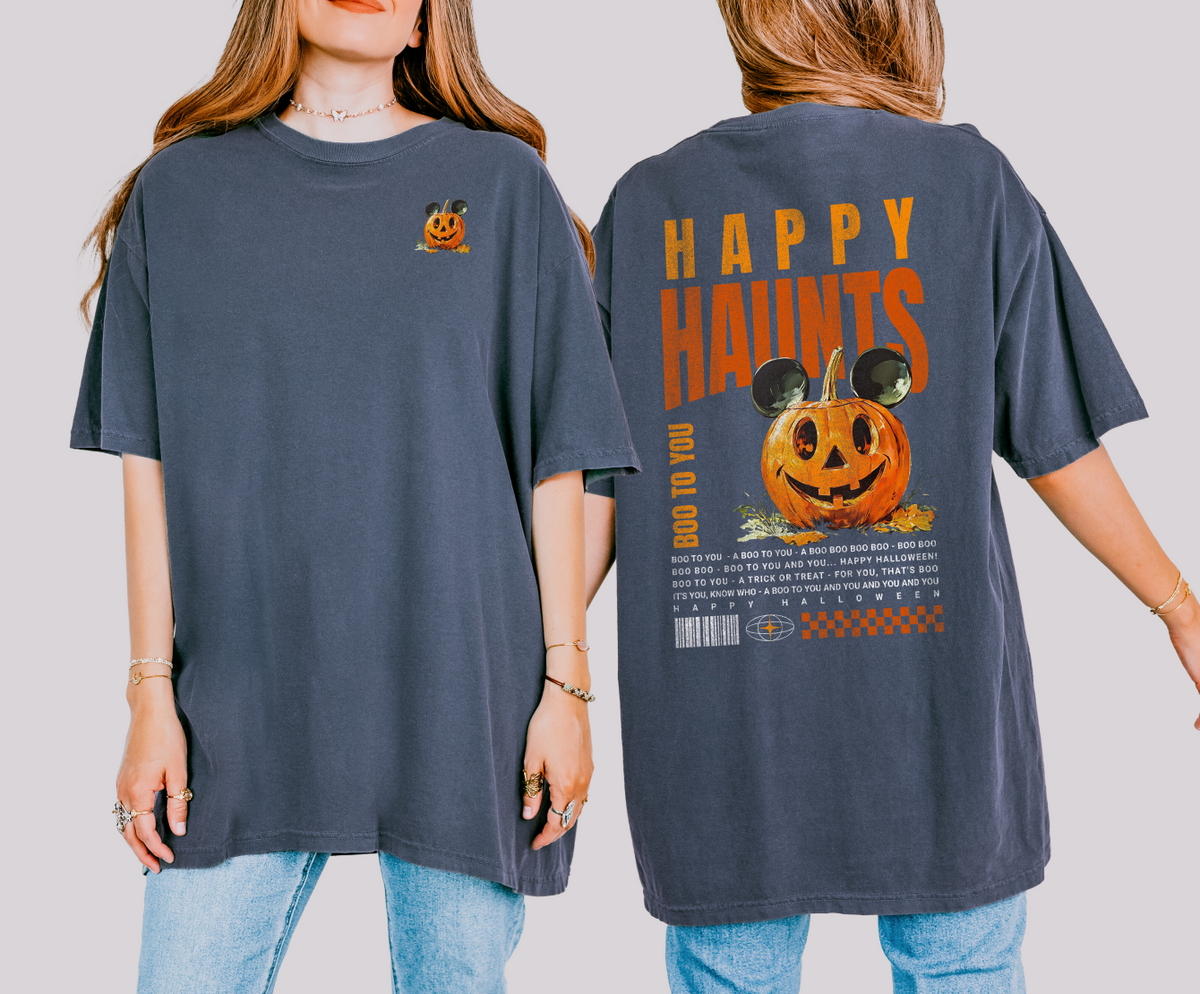 Happy Haunts Comfort Colors Unisex Garment-Dyed T-shirt