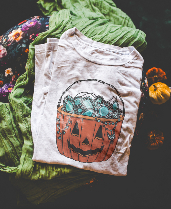 Turquoise Pumpkin Comfort Colors Unisex Garment-Dyed T-shirt