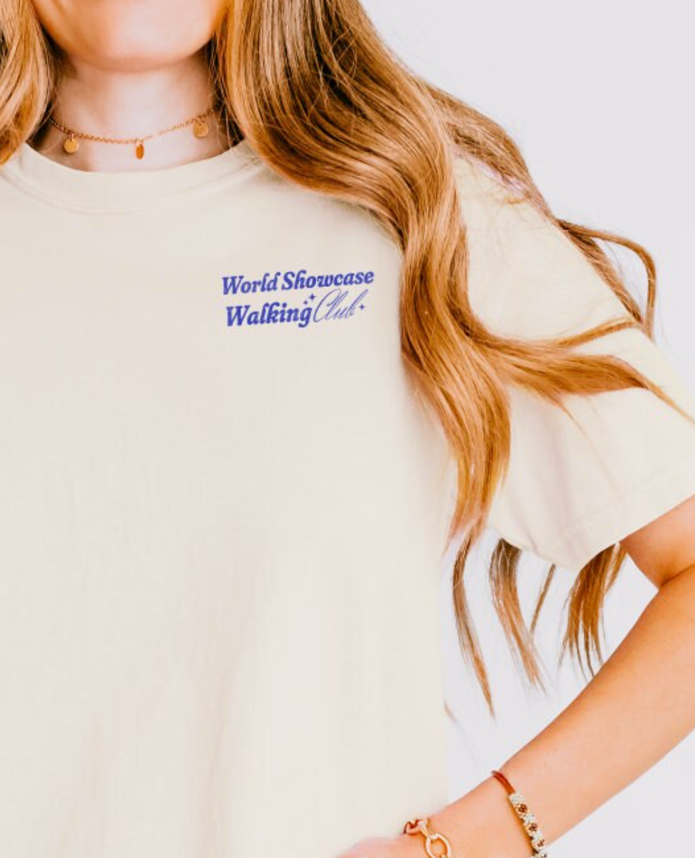 World Showcase Walking Club Comfort Colors Women's Boxy Tee