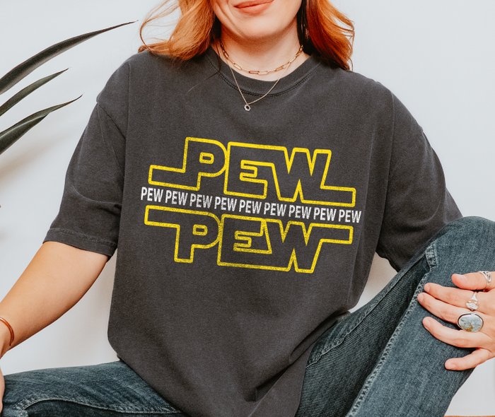 PEW PEW PEW Comfort Colors Unisex Garment-Dyed T-shirt