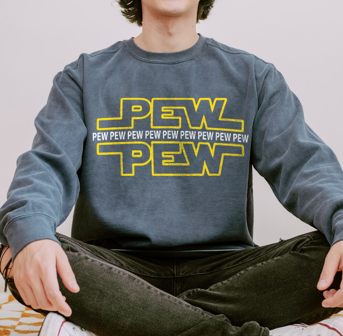 PEW PEW PEW Comfort Colors Unisex Garment-Dyed Sweatshirt