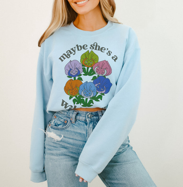 Maybe She’s A Wildflower Gildan Unisex Heavy Blend™ Crewneck Sweatshirt