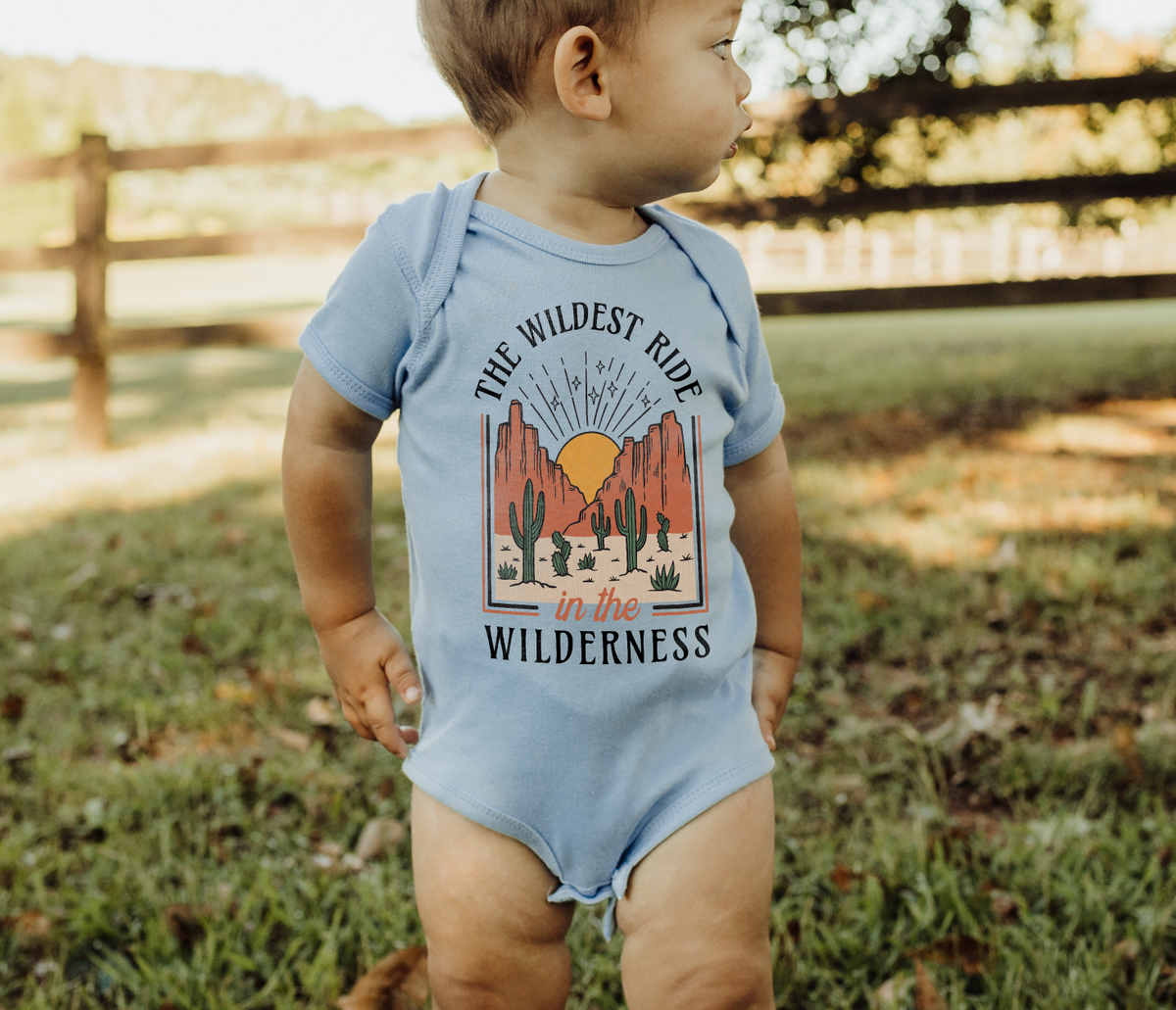 The Wildest Ride In The Wilderness Rabbit Skins Infant Fine Jersey Bodysuit