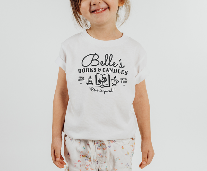 Belle's Books & Candles Bella Canvas Toddler Short Sleeve Tee