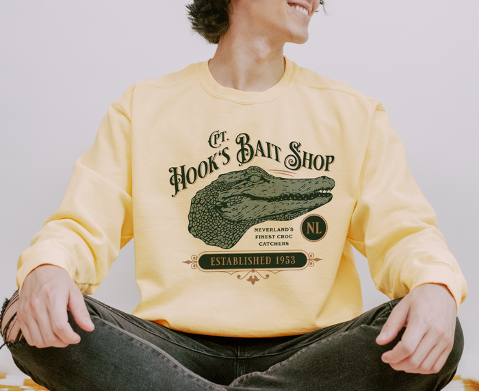 Captain Hook’s Bait Shop Comfort Colors Unisex Garment-Dyed Sweatshirt