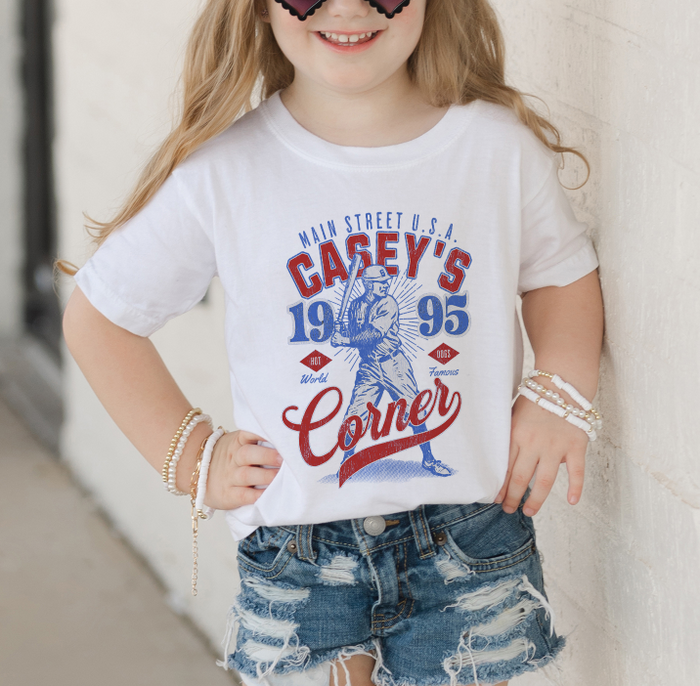 Casey’s Corner Distressed Comfort Colors Youth Midweight Tee