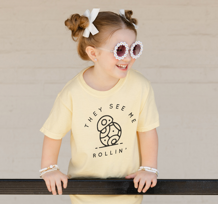 They See Me Rollin' Comfort Colors Youth Midweight Tee