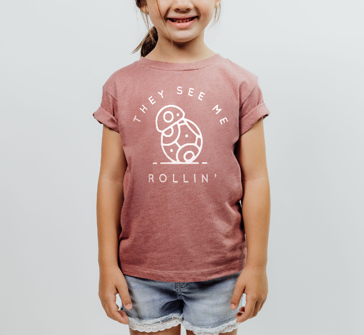They See Me Rollin' Bella Canvas Youth Short Sleeve Tee