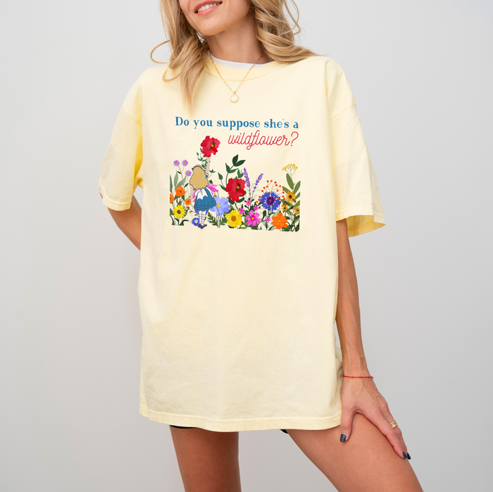 Do You Suppose She's A Wildflower Comfort Colors Unisex Garment-Dyed T-shirt