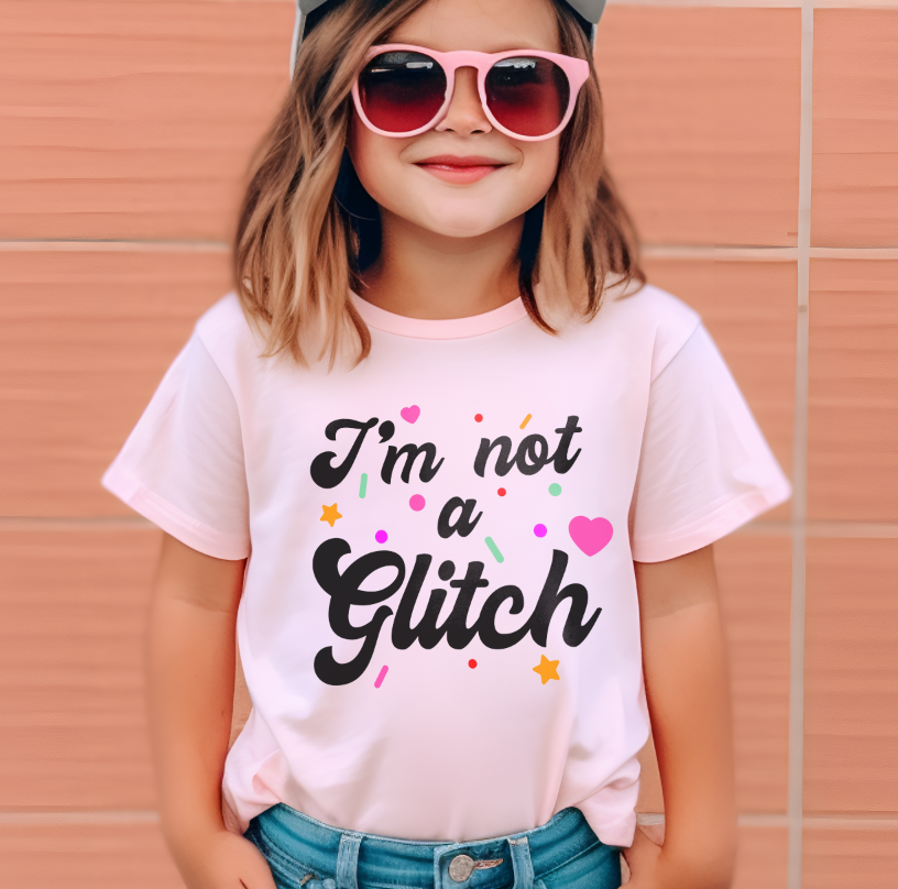 I'm Not A Glitch Bella Canvas Youth Short Sleeve Tee