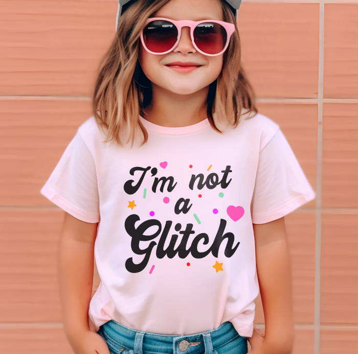 I'm Not A Glitch Bella Canvas Youth Short Sleeve Tee