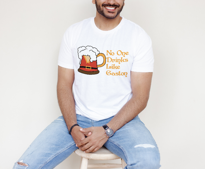 No One Drinks Like Gaston Bella Canvas Unisex Jersey Short Sleeve Tee