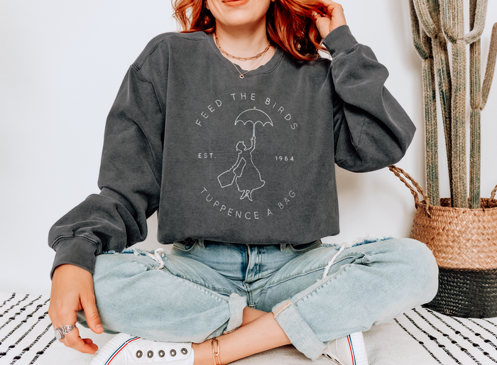 Feed The Birds Comfort Colors Unisex Garment-Dyed Sweatshirt