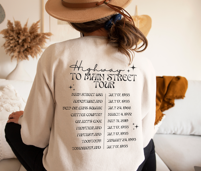 Highway To Main Street Tour Gildan Unisex Heavy Blend™ Crewneck Sweatshirt