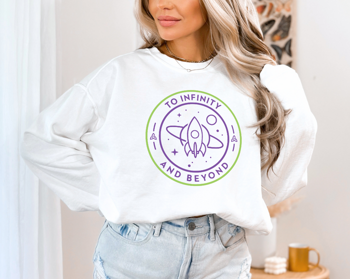 To Infinity And Beyond Comfort Colors Unisex Garment-Dyed Sweatshirt