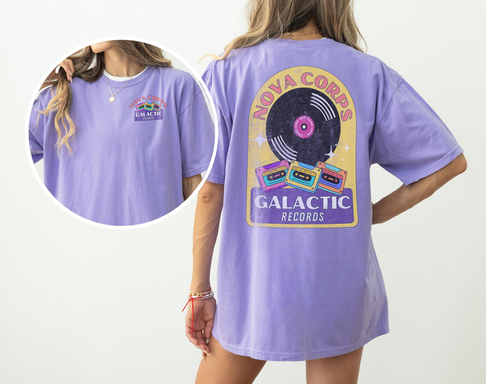 Galactic Records Comfort Colors Unisex Garment-Dyed T-shirt