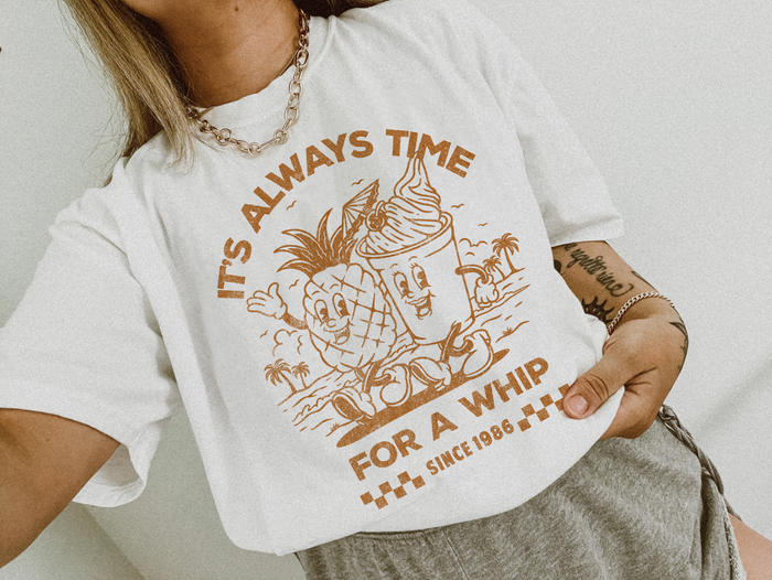 It's Always Time For A Whip Bella Canvas Unisex Jersey Short Sleeve Tee