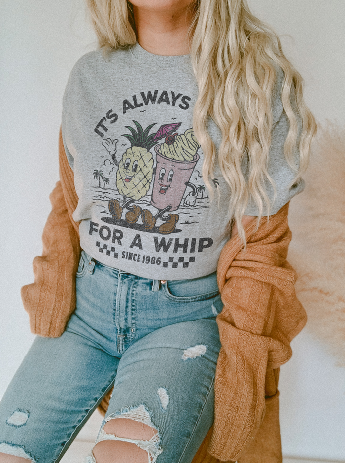 It's Always Time For A Whip Bella Canvas Unisex Jersey Short Sleeve Tee