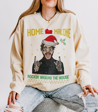 Home Malone Unisex Lightweight Comfort Colors Crewneck Sweatshirt