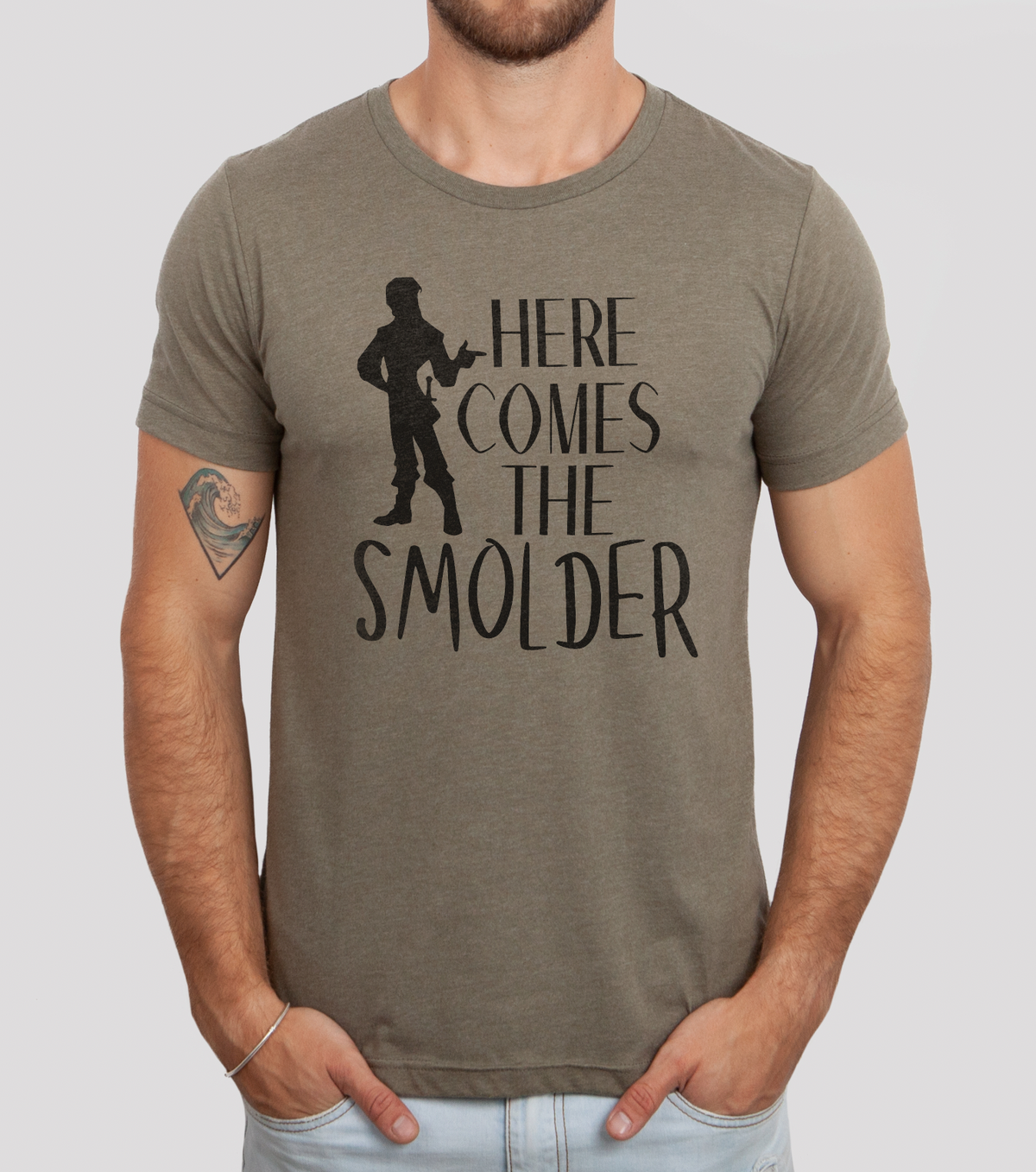 Here Comes The Smolder Bella Canvas Unisex Jersey Short Sleeve Tee