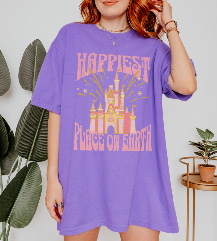 Happiest Place On Earth Comfort Colors Unisex Garment-Dyed T-shirt