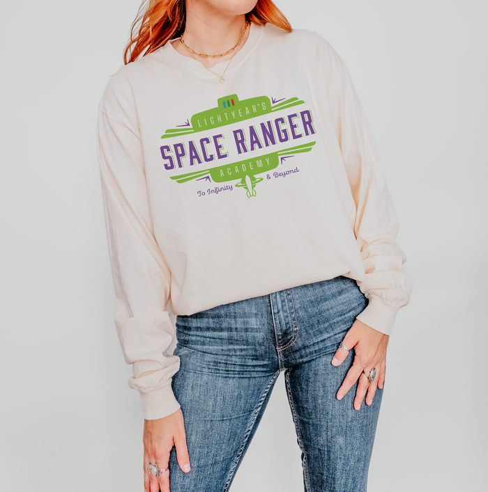 Lightyear's Space Ranger Academy Comfort Colors Unisex Garment-dyed Long Sleeve T-Shirt