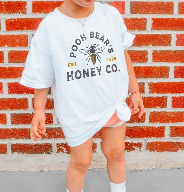 Pooh Bear's Honey Co. Comfort Colors Youth Midweight Tee