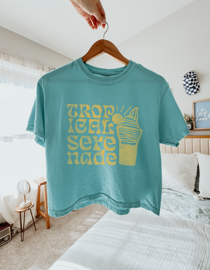 Tropical Serenade Comfort Colors Women's Boxy Tee