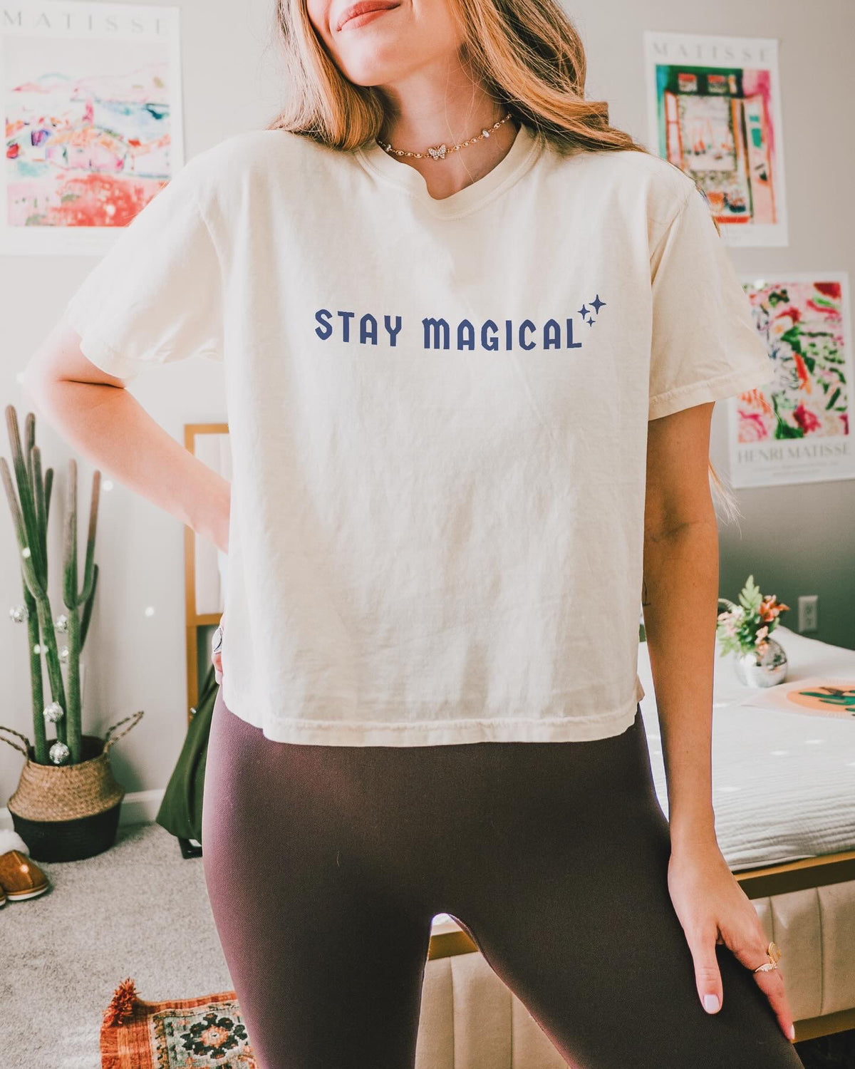 Stay Magical Comfort Colors Women's Boxy Tee