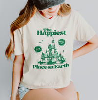The Happiest Place On Earth Comfort Colors Women's Boxy Tee