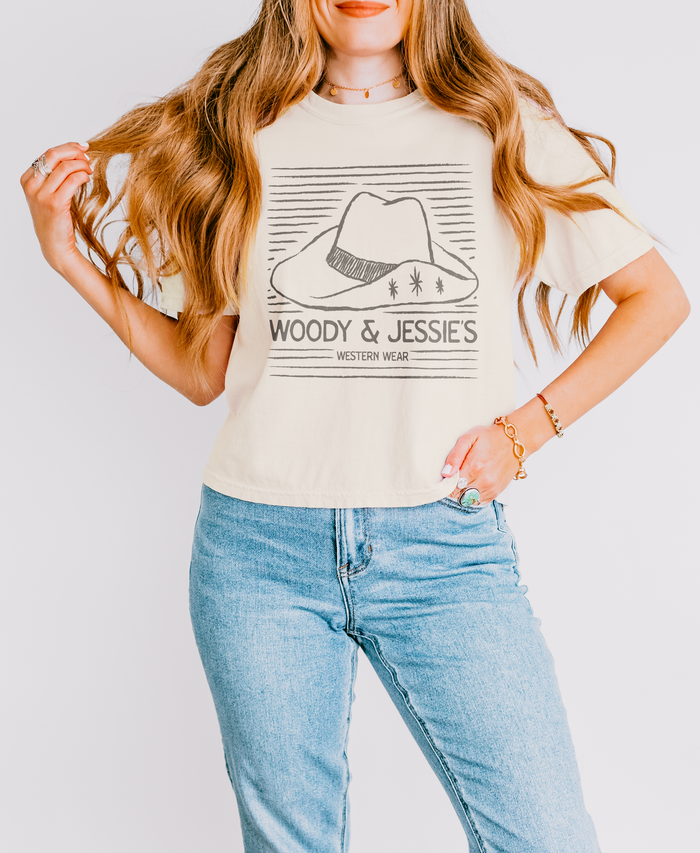 Woody & Jessie's Western Wear Comfort Colors Women's Boxy Tee