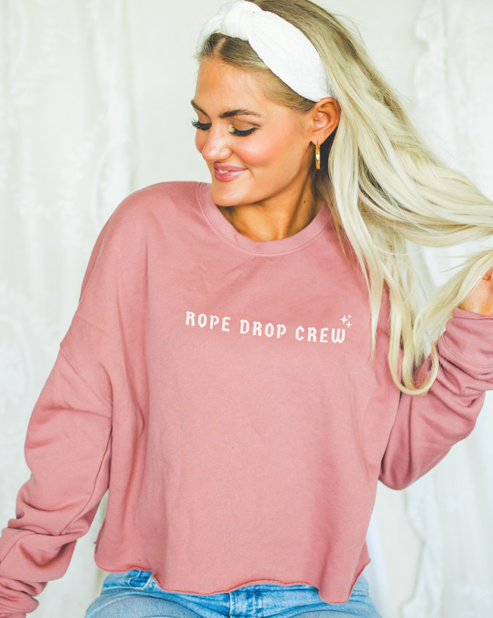 Rope Drop Crew Women's Bella Canvas Cropped Sweatshirt