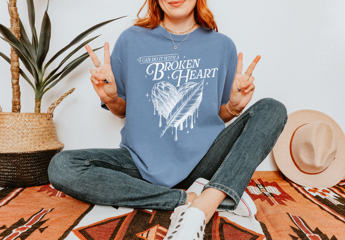 I Can Do It With A Broken Heart Comfort Colors Unisex Garment-Dyed T-shirt