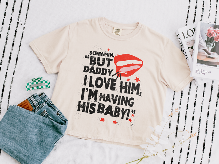 But Daddy I Love Him Comfort Colors Women's Boxy Tee