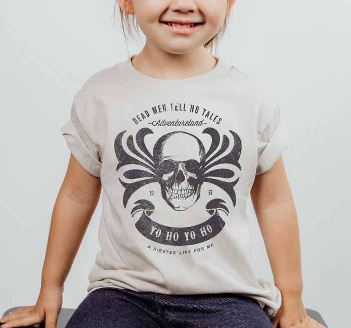 Dead Men Tell No Tales Bella Canvas Toddler Short Sleeve Tee