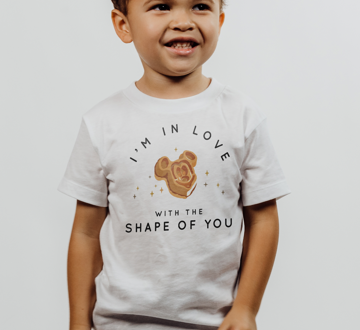 I'm in Love with the Shape of You Bella Canvas Toddler Short Sleeve Tee