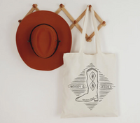 Woody & Jessie's Western Wear Cotton Canvas Tote Bag