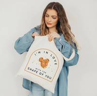 I'm in Love with the Shape of You Cotton Canvas Tote Bag