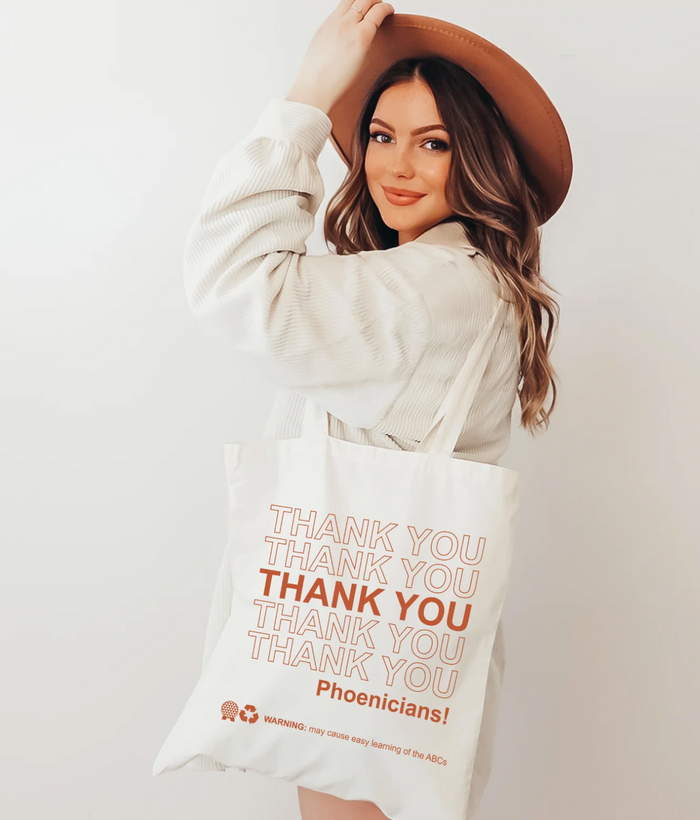 Thank You Phoenicians Cotton Canvas Tote Bag