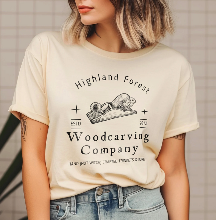 Highland Forest Woodcarving Company Bella Canvas Unisex Jersey Short Sleeve Tee